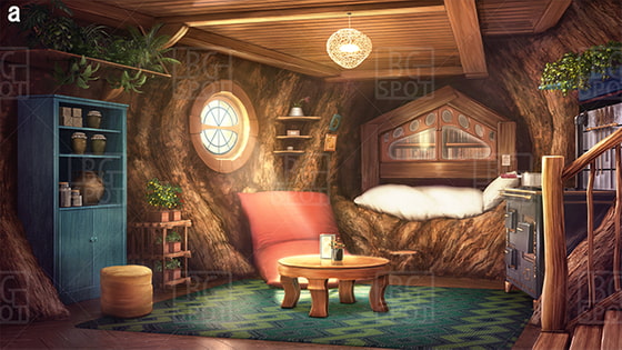 BG_巨大樹のワンルーム