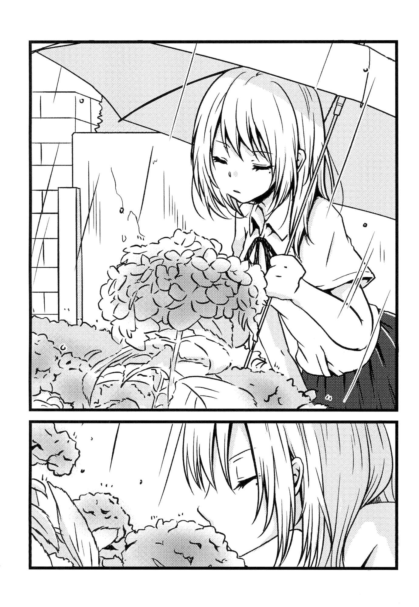 梅雨は紫陽花の色