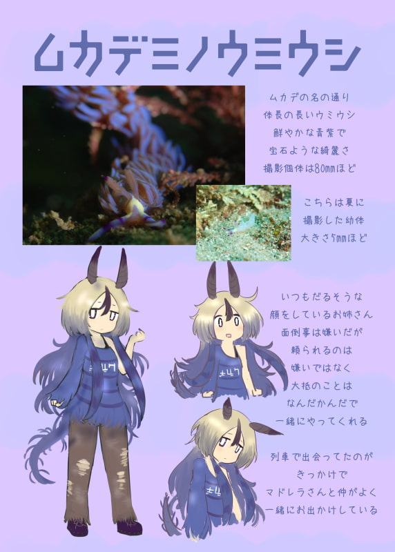 ウミウシ擬人化図鑑3