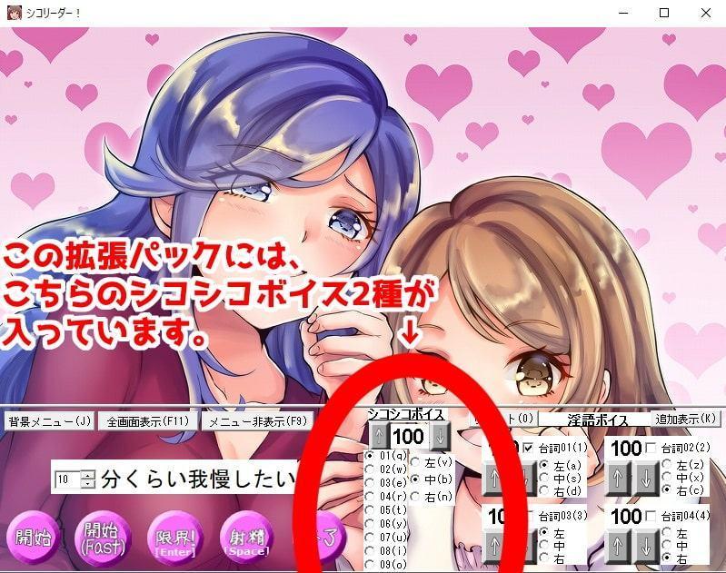 半自動オナサポソフトシコリーダー! ミニ拡張パック シコシコプラス1 Ver1.01