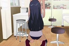 真面目な黒髪ロング委員長と保健室でヤる!