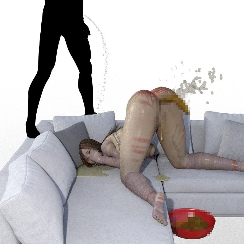 包帯美女の前から後ろから