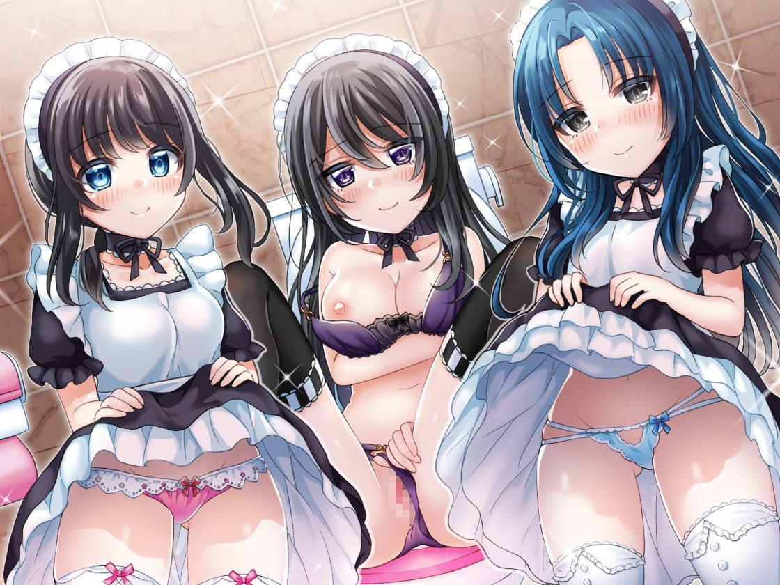 お屋敷メイドと「おしっこの日」 3人のメイドがおしっこしながらエッチなことをたくさんしてくれるハーレム音声+オナサポ付き♪