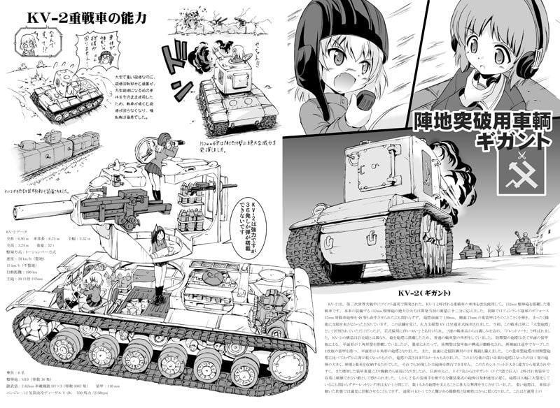 プラウダ高校重戦車IS-2とKV-2