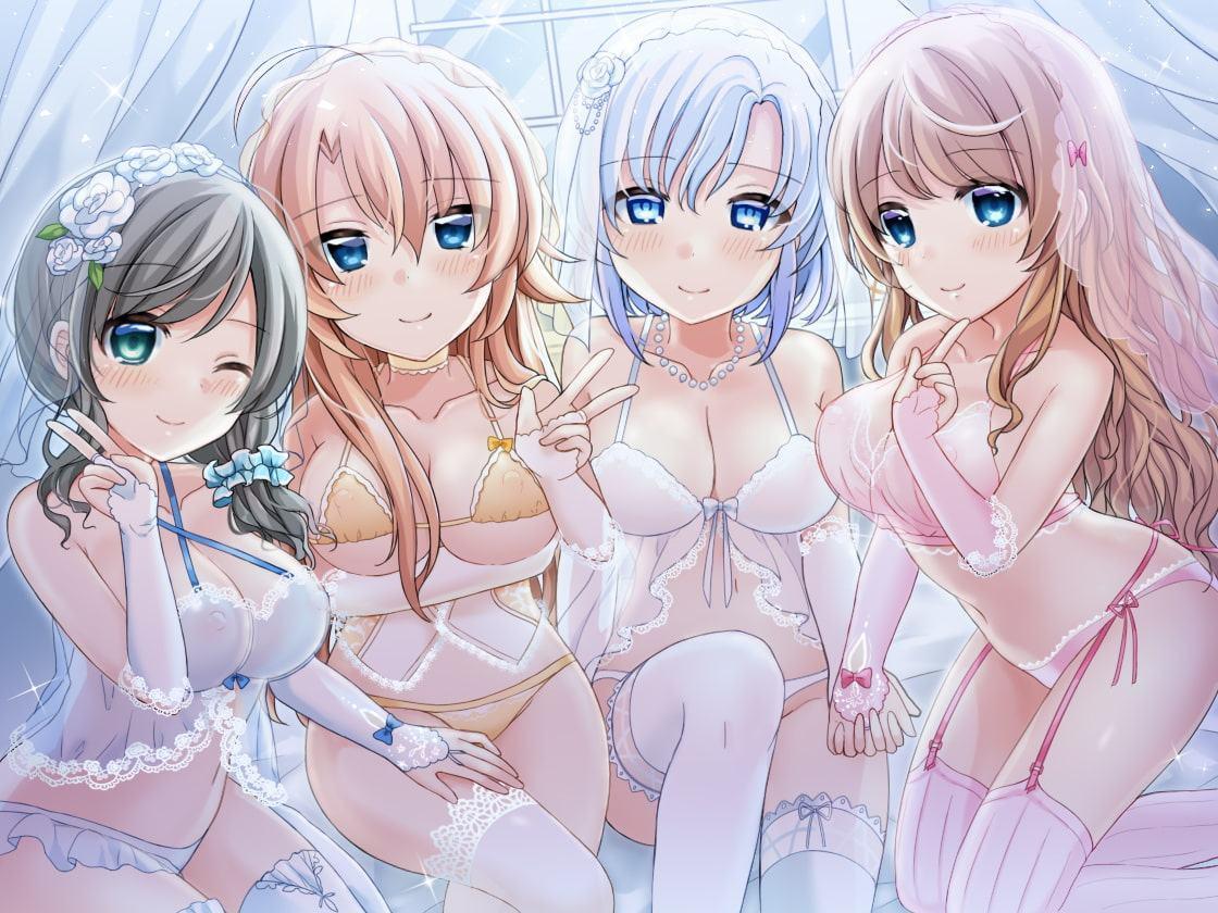 ハーレムオナサポ「結婚しよ♪」 4人のメイドに愛されながらオナニーできるバイノーラル