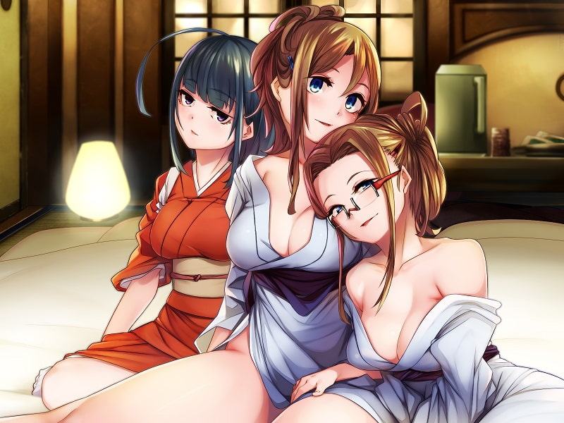 癒し系専属ナースif新妻わかな&わかばと仲居さんに温泉で取り合いになるバイノーラル【KU100】