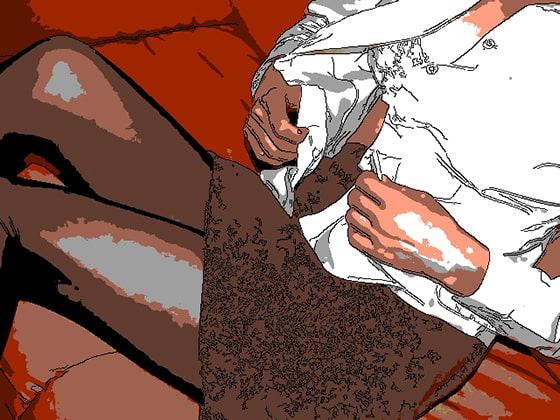 アニメ声ロリ人妻ちゃんをソファの対面座位で股間を擦りつけながらフェザータッチ前戯。ぐちょぐちょになったま〇こを騎乗位で味わいます