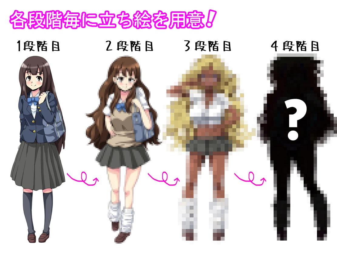 地味子が徐々に黒ギャルビッチ化していく音声作品