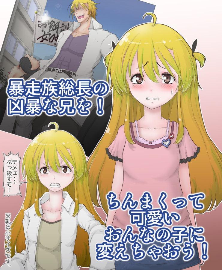 凶暴な兄を女体化してチ〇ポ調教で従順な妹に