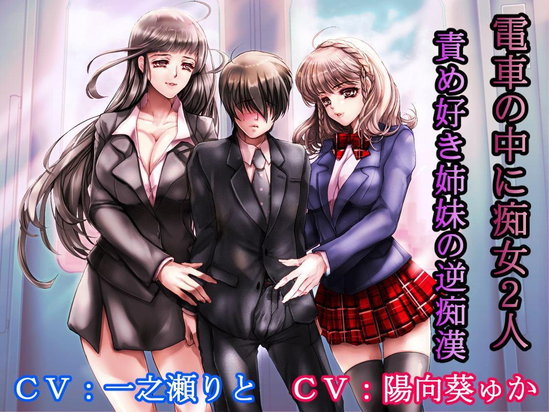 電車の中に痴女2人 責め好き姉妹の逆痴漢