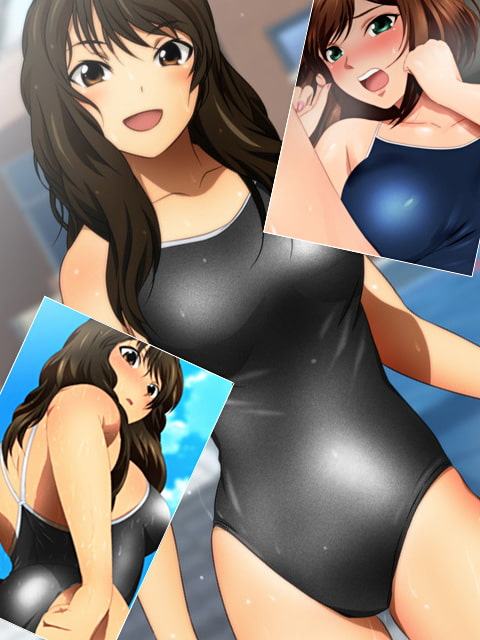 スクミズ的カノジョSP スク水クイコミ直し+プールと女子とスクール水着