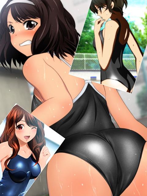 スクミズ的カノジョSP スク水クイコミ直し+プールと女子とスクール水着