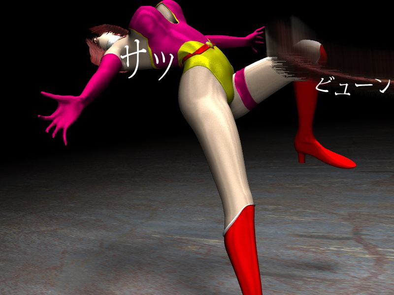 完敗、正義のハイレグレオタードヒロイン