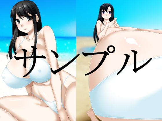 黒髪ロング娘の爆乳超乳ミニCG集