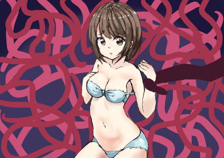 触手に好き勝手されてしまう少女達