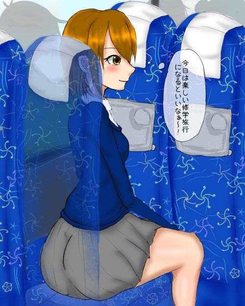 JKがバスの中でお腹を壊して脱糞してしまうお話