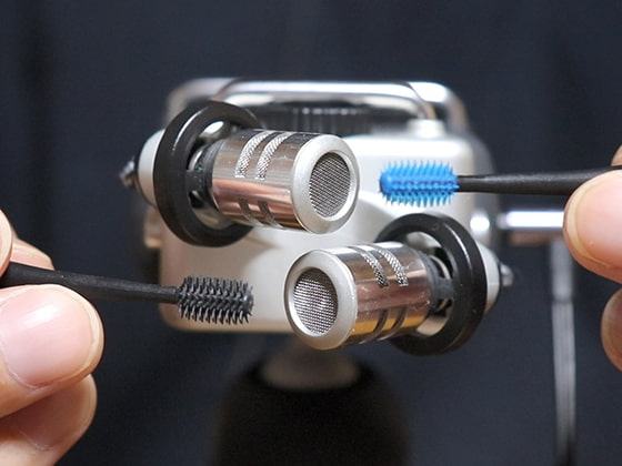 【声なし】ブラシ耳かき、クレンジングブラシ、モールで耳かき / H5