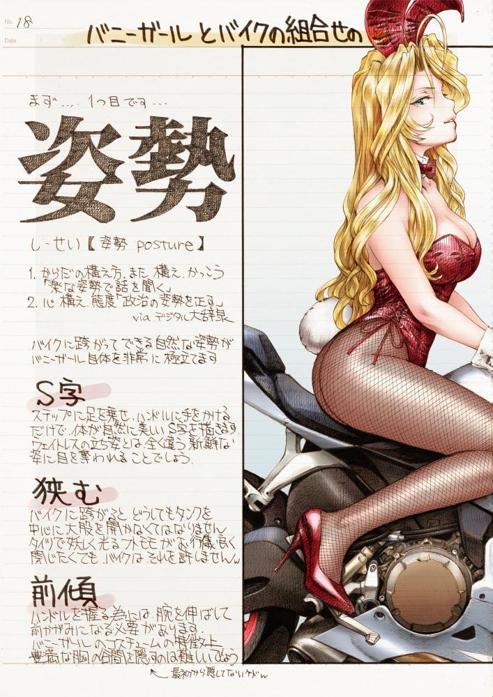 まぐ太ノート11冊目バニーガールとバイクについて(上)