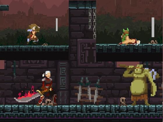 モンスターから逃げる