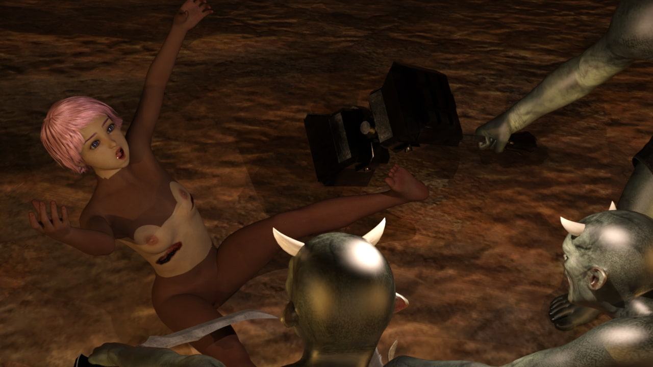 ファンタジー世界の大鬼戦闘-Hな戦場 女騎士編-