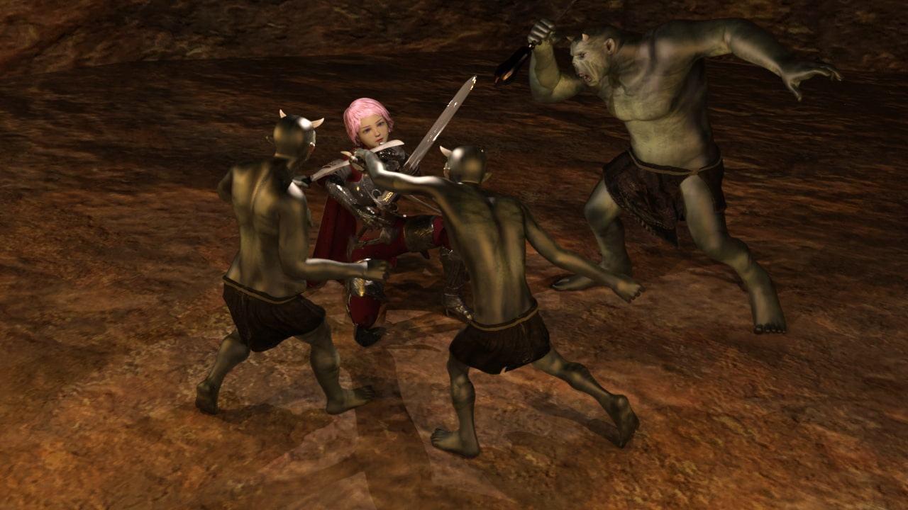 ファンタジー世界の大鬼戦闘-Hな戦場 女騎士編-