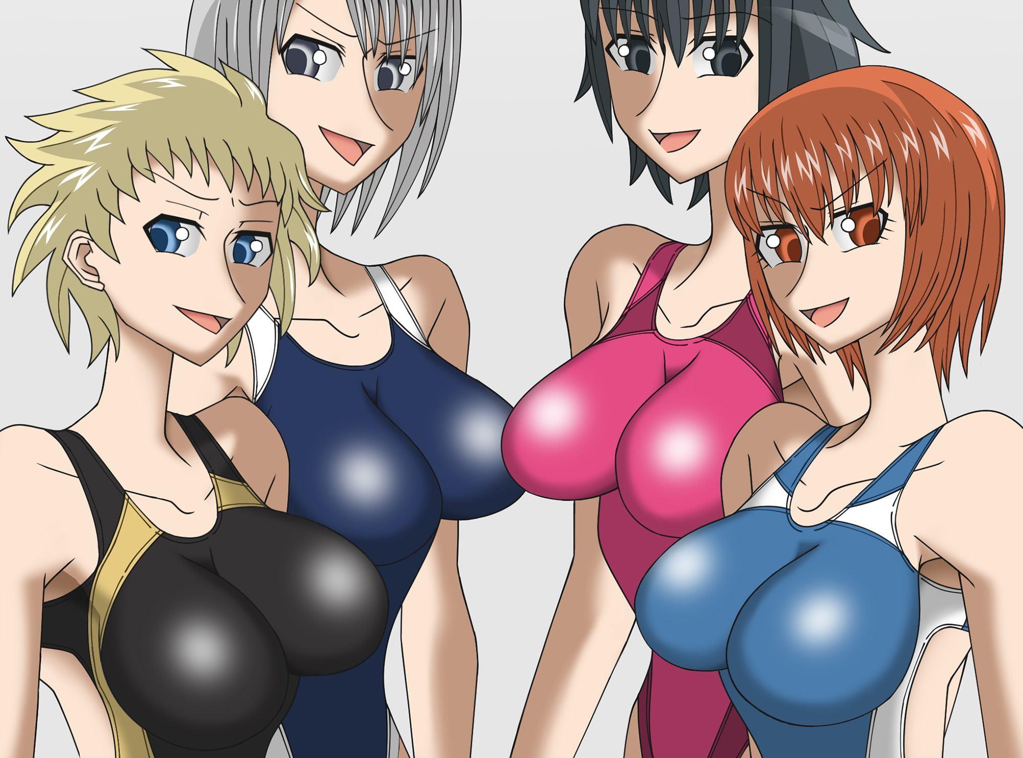 助けて!競泳水着のお姉さんにドMなのがバレてエッチなことを強要されています!