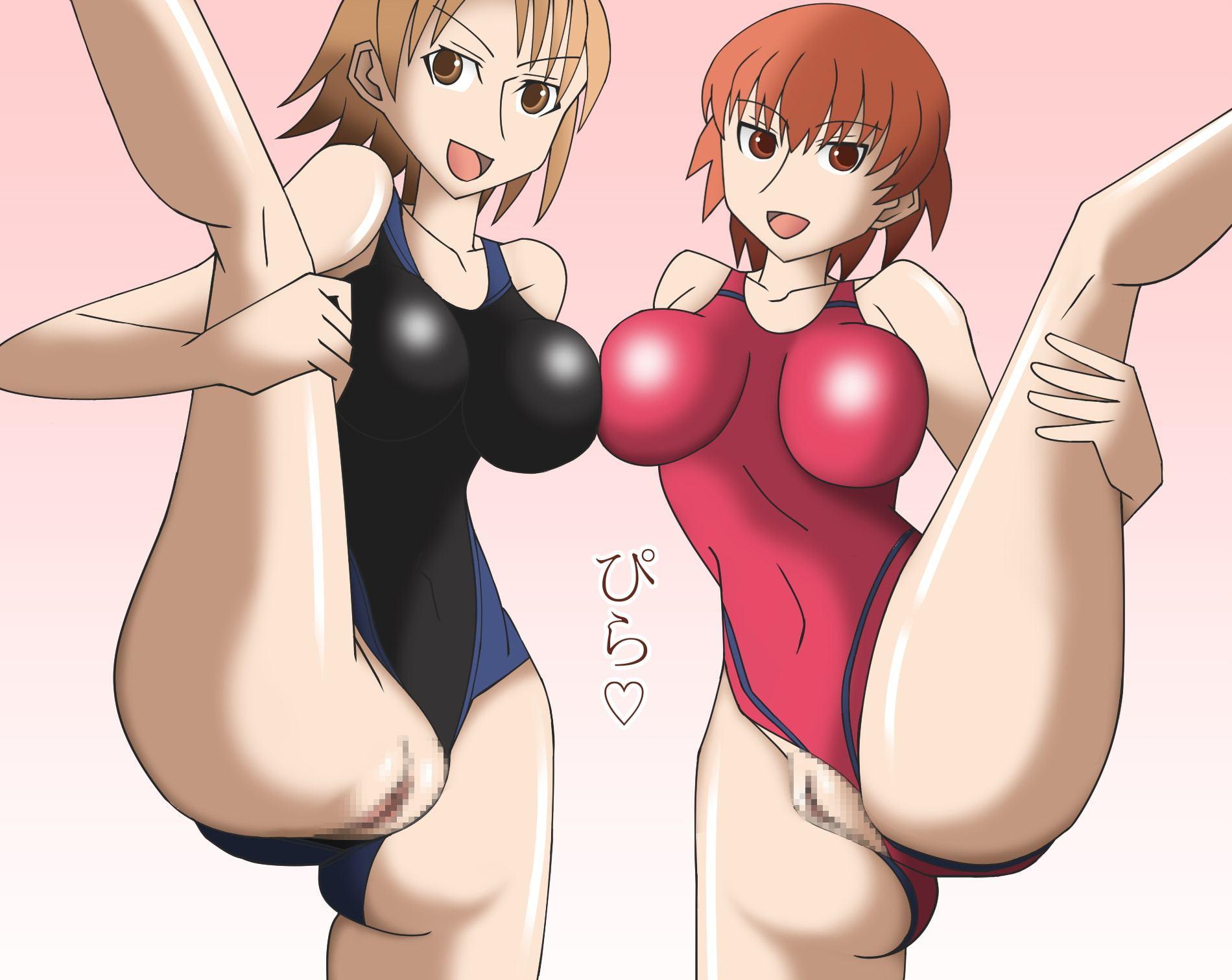 助けて!競泳水着のお姉さんにドMなのがバレてエッチなことを強要されています!