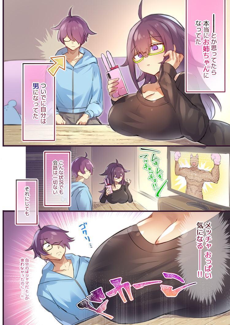 性別が逆転して兄にパイズリされました。