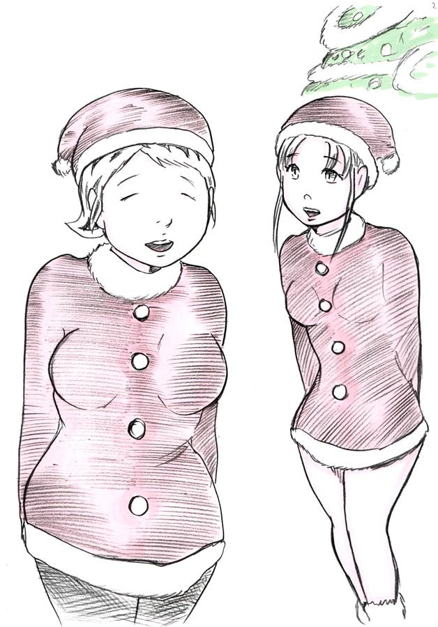 サンタコス人妻2人白濁液リマス