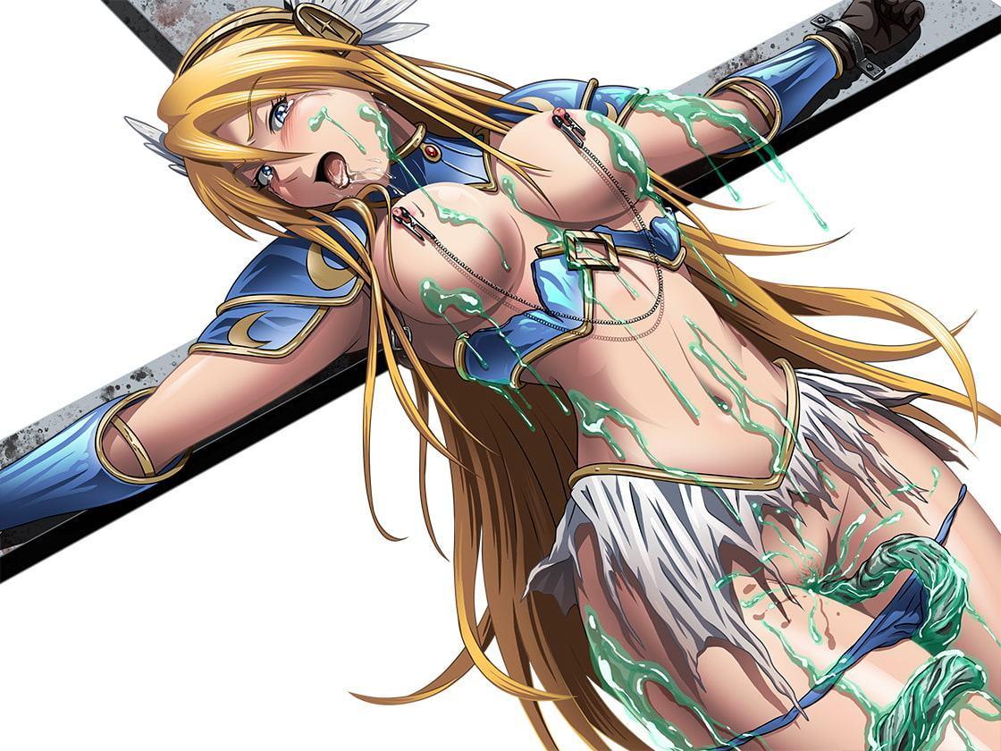 戦乙女陵辱〜十字架に磔にされて触手に上も下も犯される戦乙女ヴァルキリー【イラスト3種類同梱】