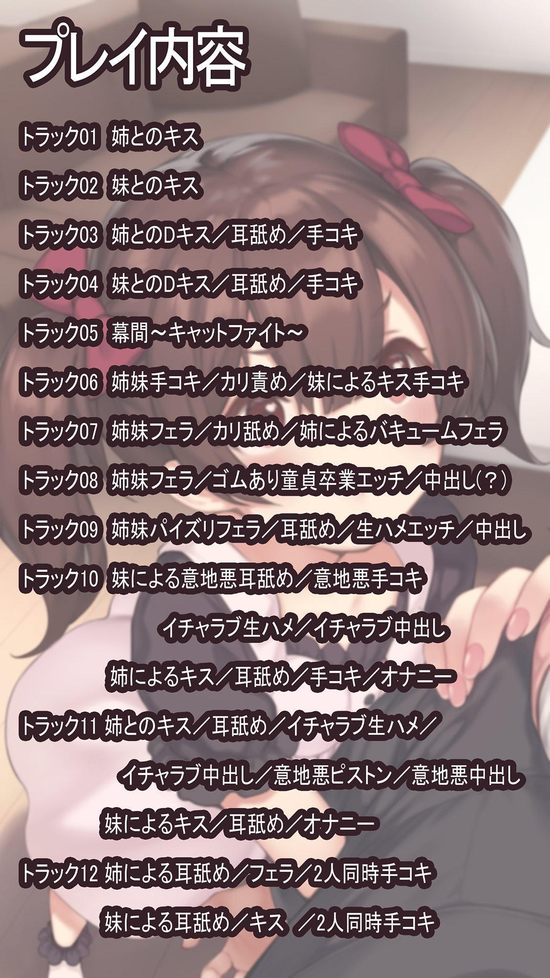 【収録約4時間】【オーディオコメンタリー付き】ズル姉とキマジメ妹のしゅきしゅき囁きとりあいH
