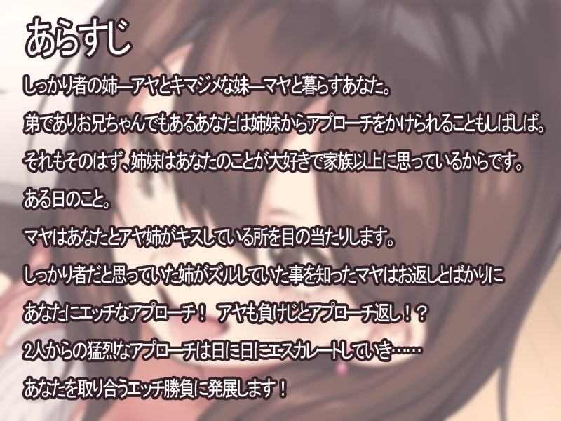 【収録約4時間】【オーディオコメンタリー付き】ズル姉とキマジメ妹のしゅきしゅき囁きとりあいH