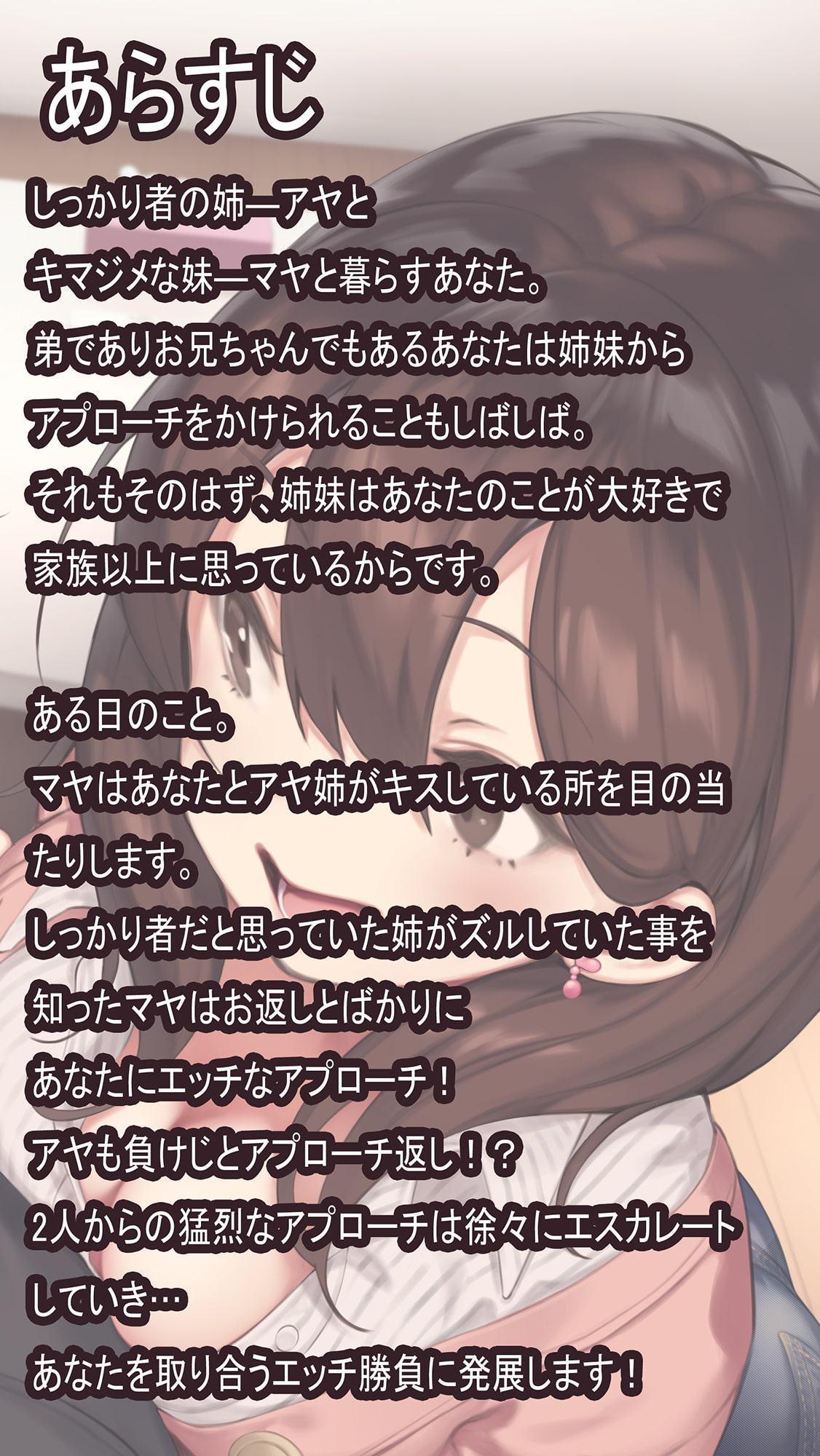 【収録約4時間】【オーディオコメンタリー付き】ズル姉とキマジメ妹のしゅきしゅき囁きとりあいH