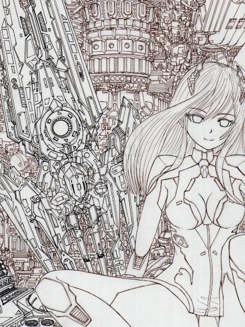 ビー〇レス、レ〇シアのアナログイラスト(コピック系作品)