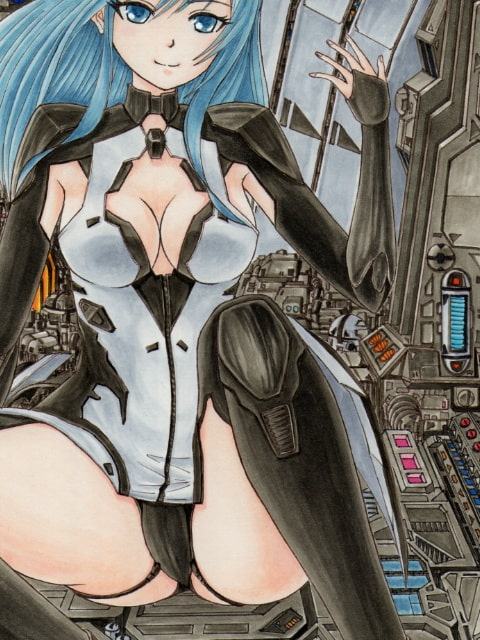 ビー〇レス、レ〇シアのアナログイラスト(コピック系作品)