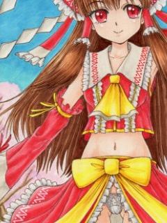 東〇pr〇ject、フラン〇ール、レミ〇ア、霊〇のアナログイラスト(コピック系作品)