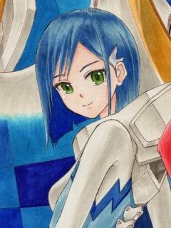 ダー〇ン・イン・ザ・フラ〇キスのアナログイラスト(コピック系作品)