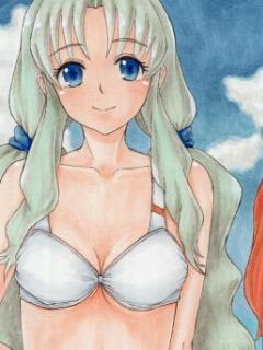 ダー〇ン・イン・ザ・フラ〇キスのアナログイラスト(コピック系作品)