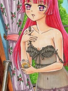 プ〇パラ そら〇スマ〇ルのアナログイラスト(コピック系作品)