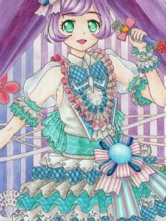 プ〇パラ ら〇ら、みれ〇、そふ〇のアナログイラスト(コピック系作品)