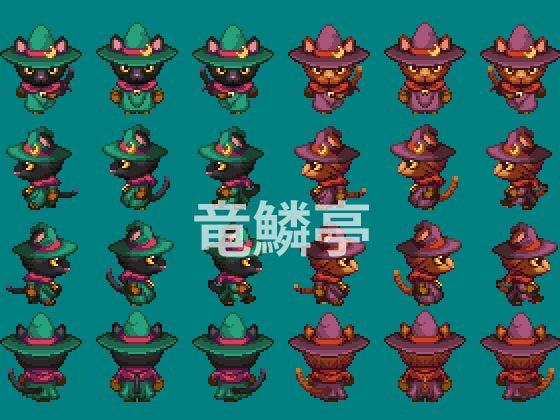 獣人歩行チップ-Vol.1猫獣人冒険者基本職セット