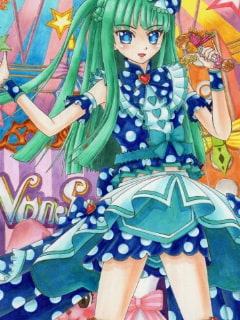 プ〇パラ ち〇、の〇、じゅの〇のアナログイラスト(コピック系作品)