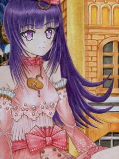 アイド〇タイムプ〇パラ しゅ〇かとガァ〇ラのアナログイラスト(コピック系作品)