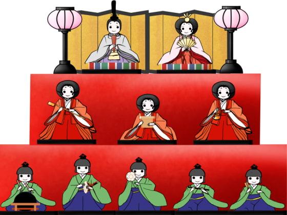 おひな様イラスト素材