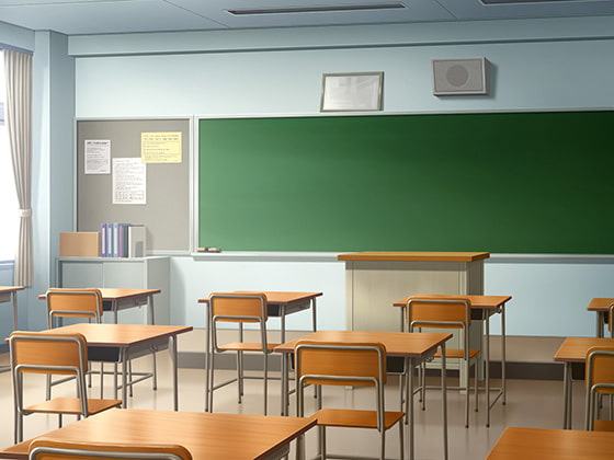 フリー背景素材 学校 教室