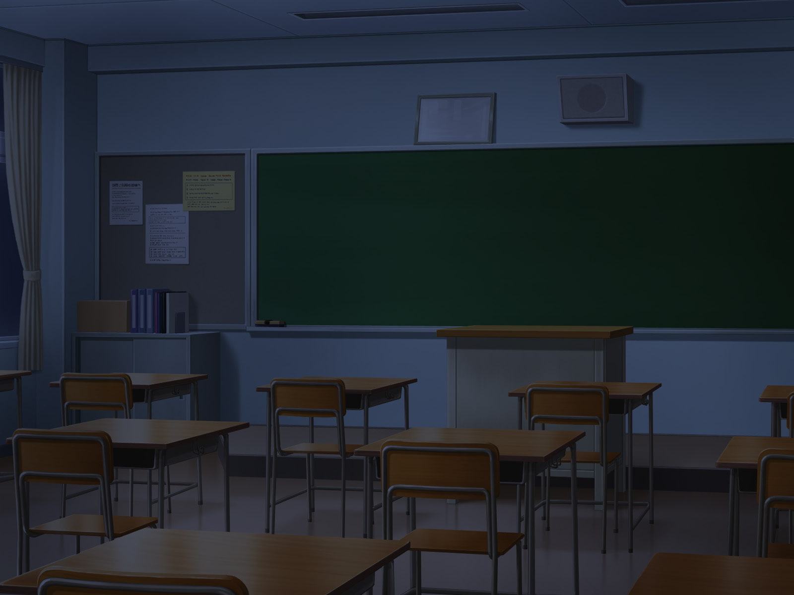 フリー背景素材 学校 教室