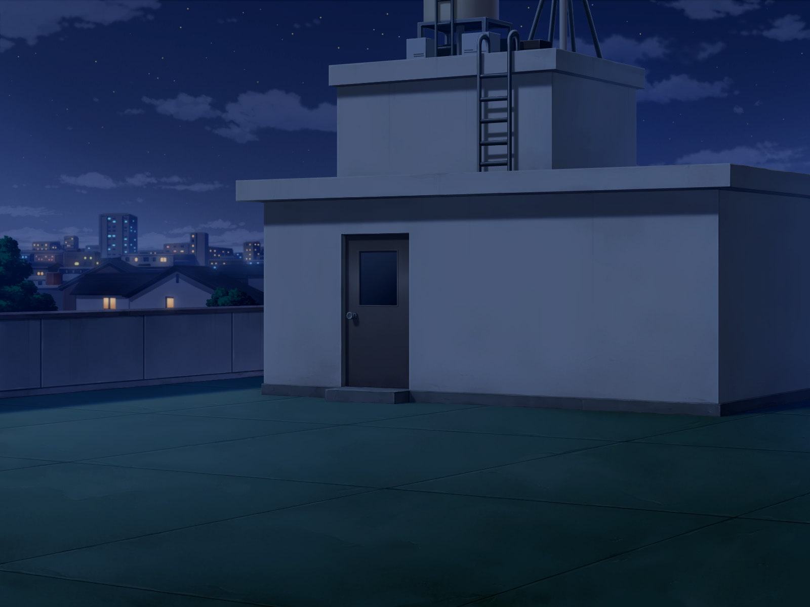 フリー背景素材 学校 屋上