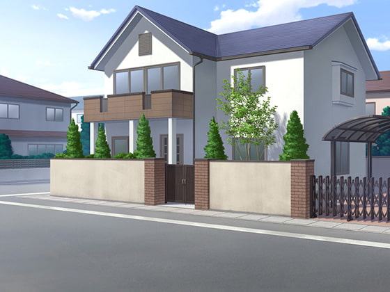 フリー背景素材 住宅 外観