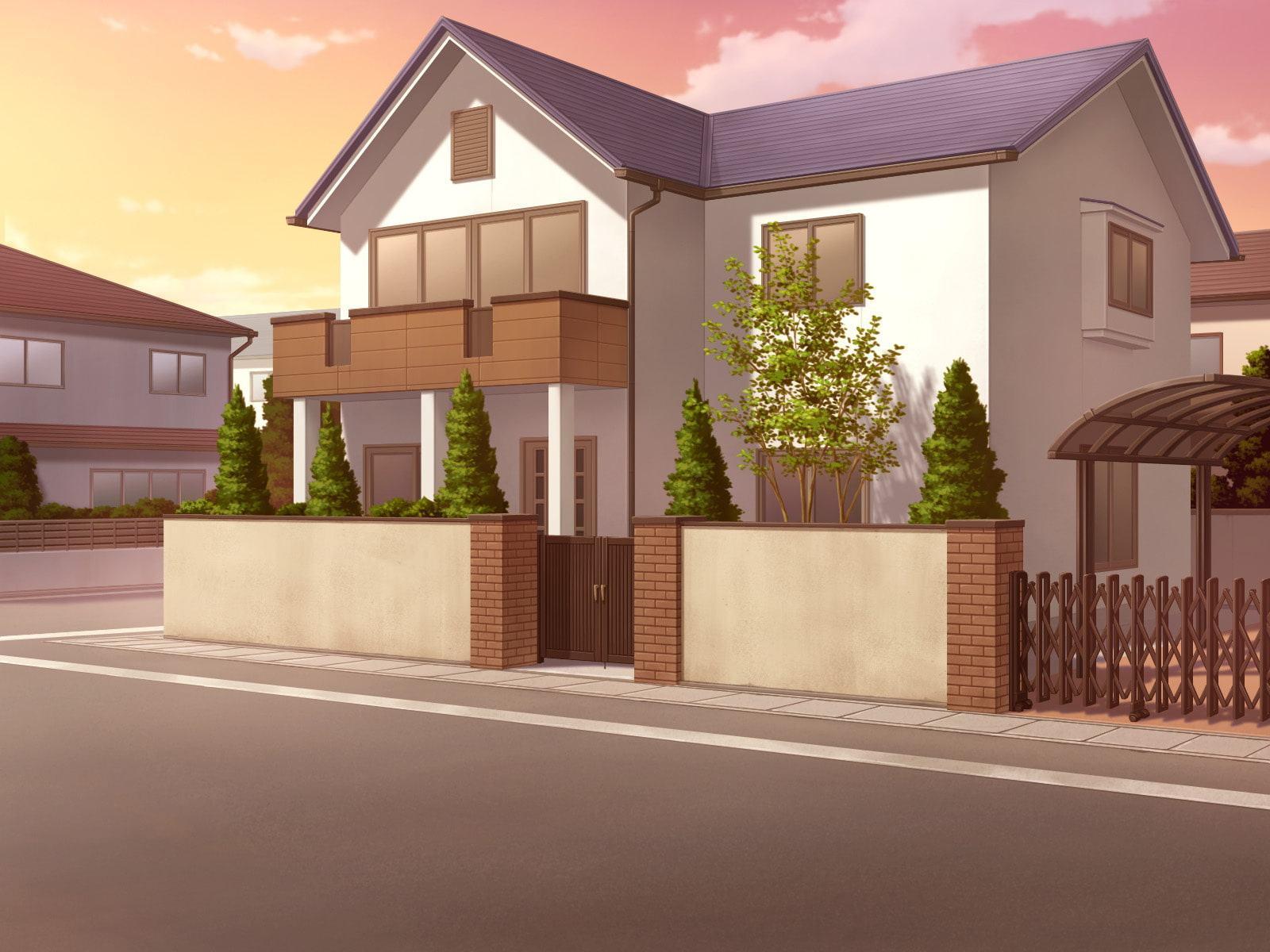 フリー背景素材 住宅 外観