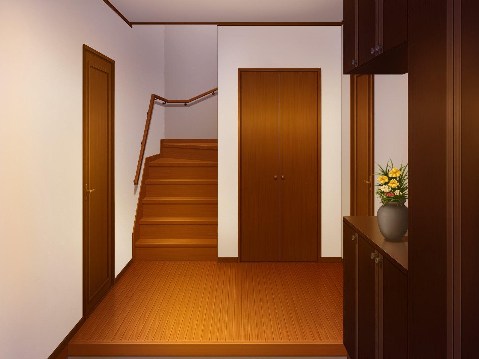 フリー背景素材 住宅 玄関